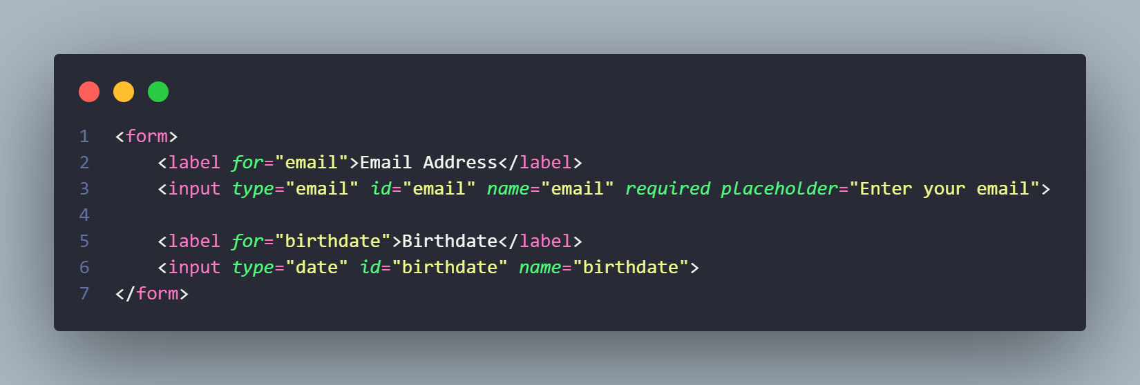Two different form inputs