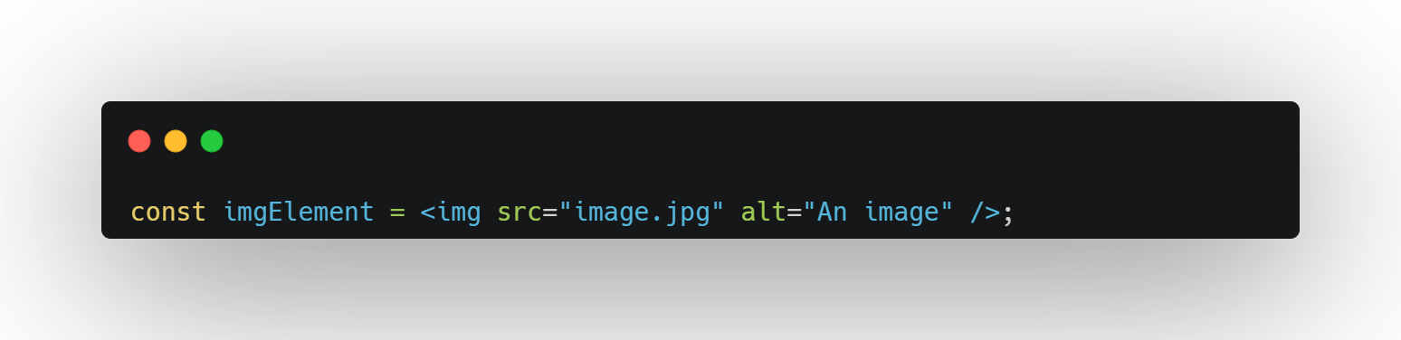 JSX self-closing tags