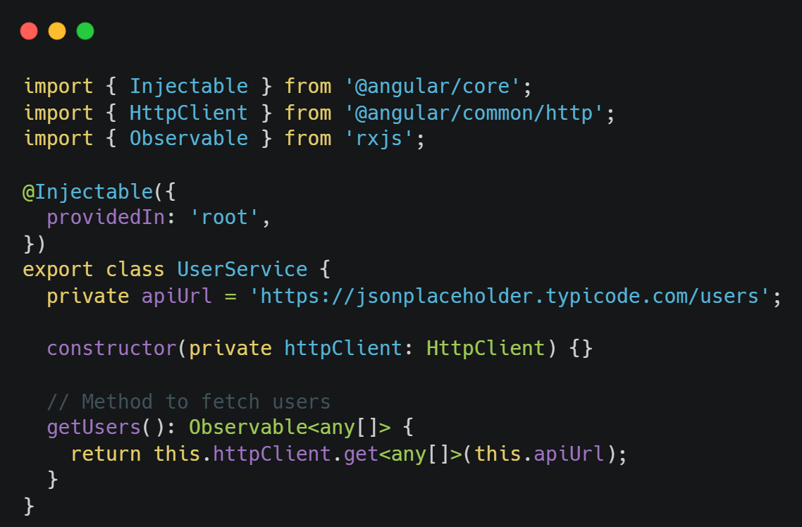 fetch data from an API fetch data from an API