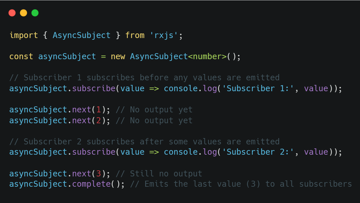 Async Subject Async Subject